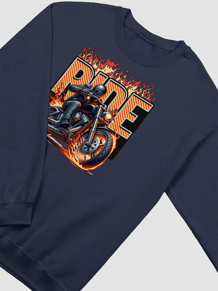 Ride Motorcycle Flame Crewneck Sweatshirt product image (14)