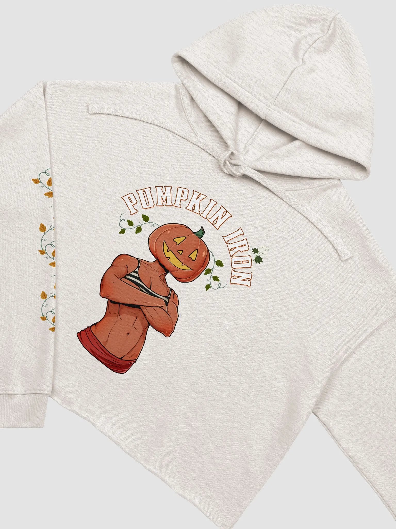 "Pumpkin Iron " Crop Hoodie product image (6)