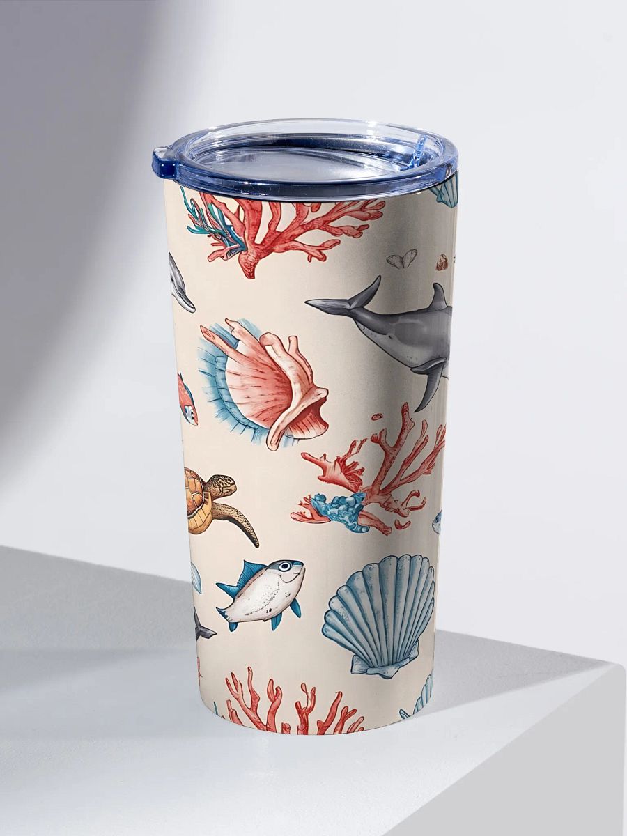 Emerald Coast Sea Life Tumbler – 20oz product image (2)