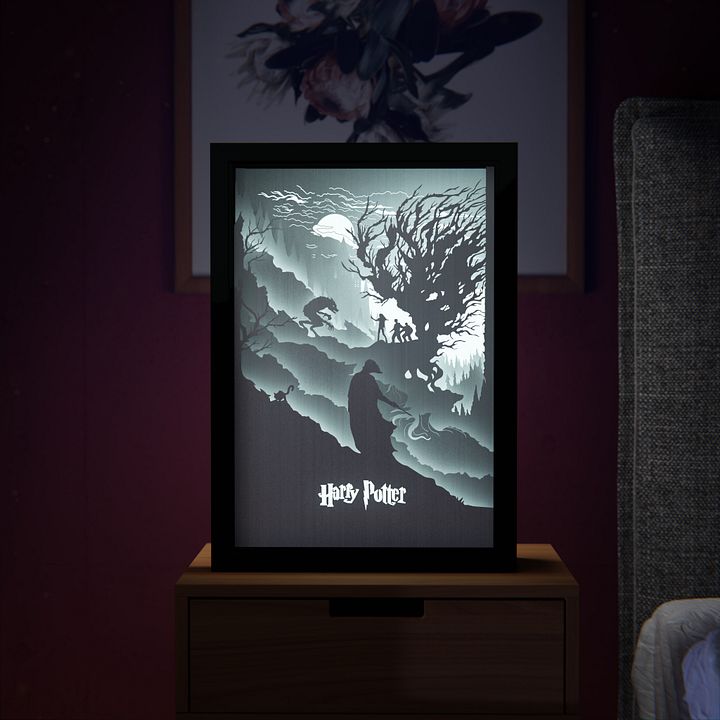 Harry Potter Lightbox template 2 in 1 - PDF PNG SVG DXF + Video Tutorial (3) product image (1)