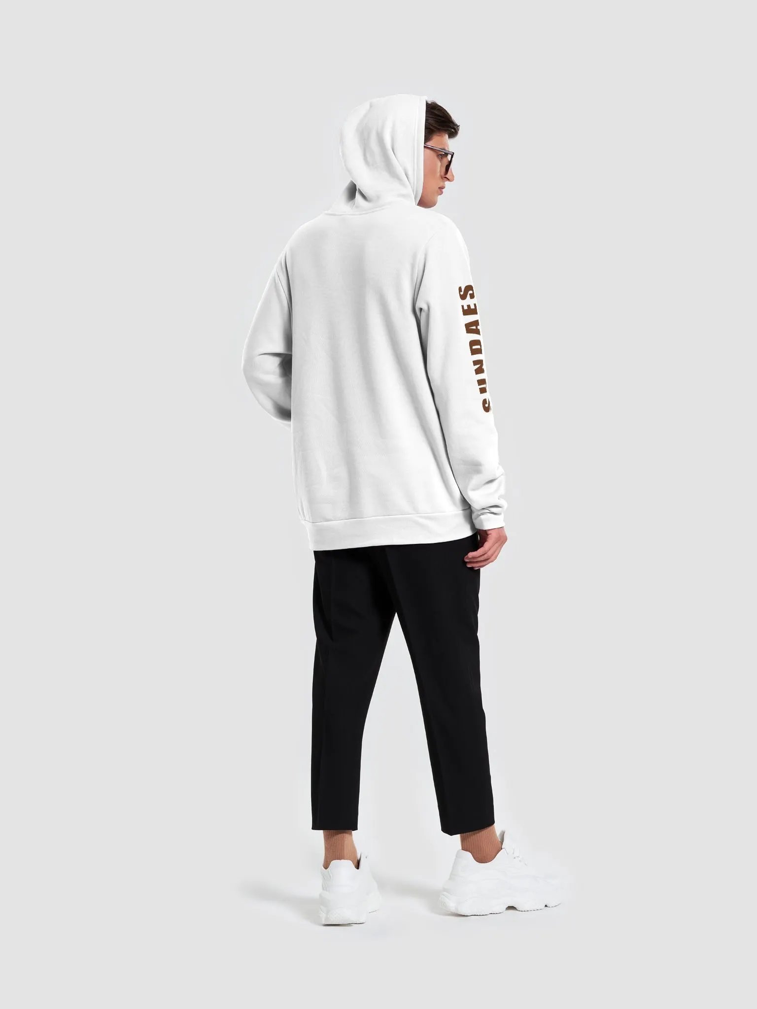 Chocolate Sundaes Classic Hoodie (White) product image (6)