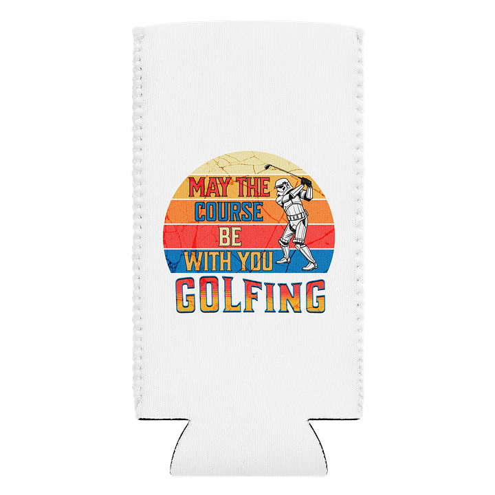 May The Course Be With You Golfing Galactic Can Cooler product image (1)