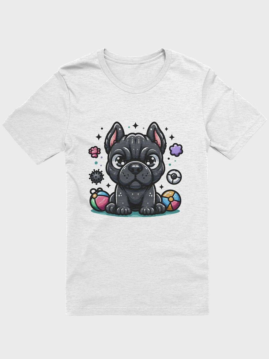 Playful Black Cane Corso T-Shirt – Surrounded by Toys Design product image (1)