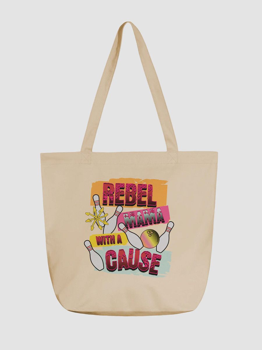 Rebel Mama With A Cause Bowling Eco-Friendly Tote Bag product image (5)
