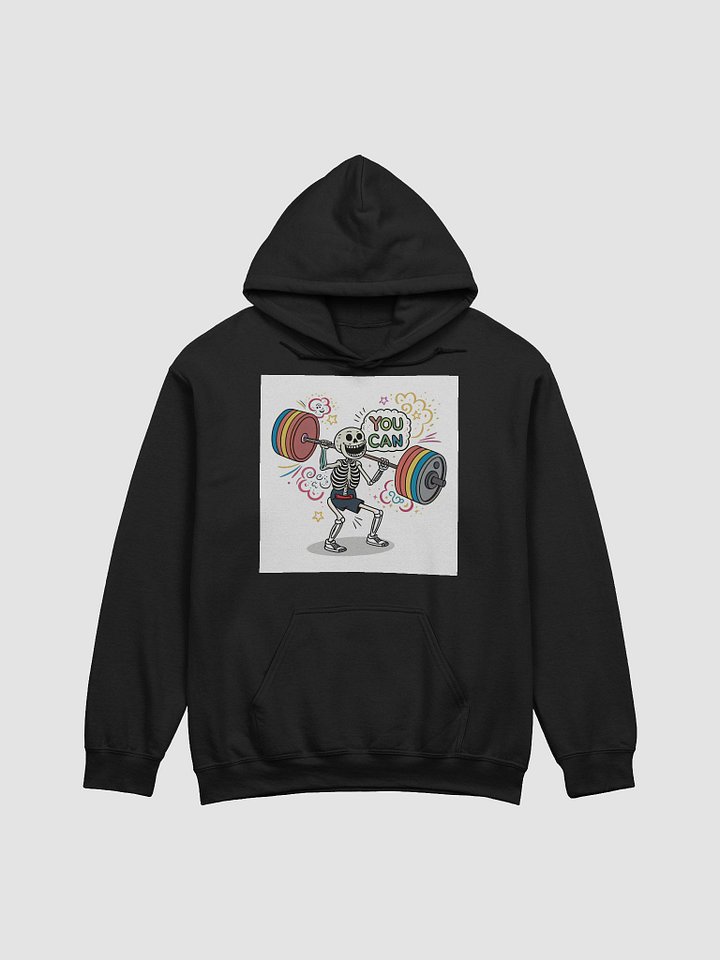 Rainbow Weightlifting Skeleton Hoodie product image (1)