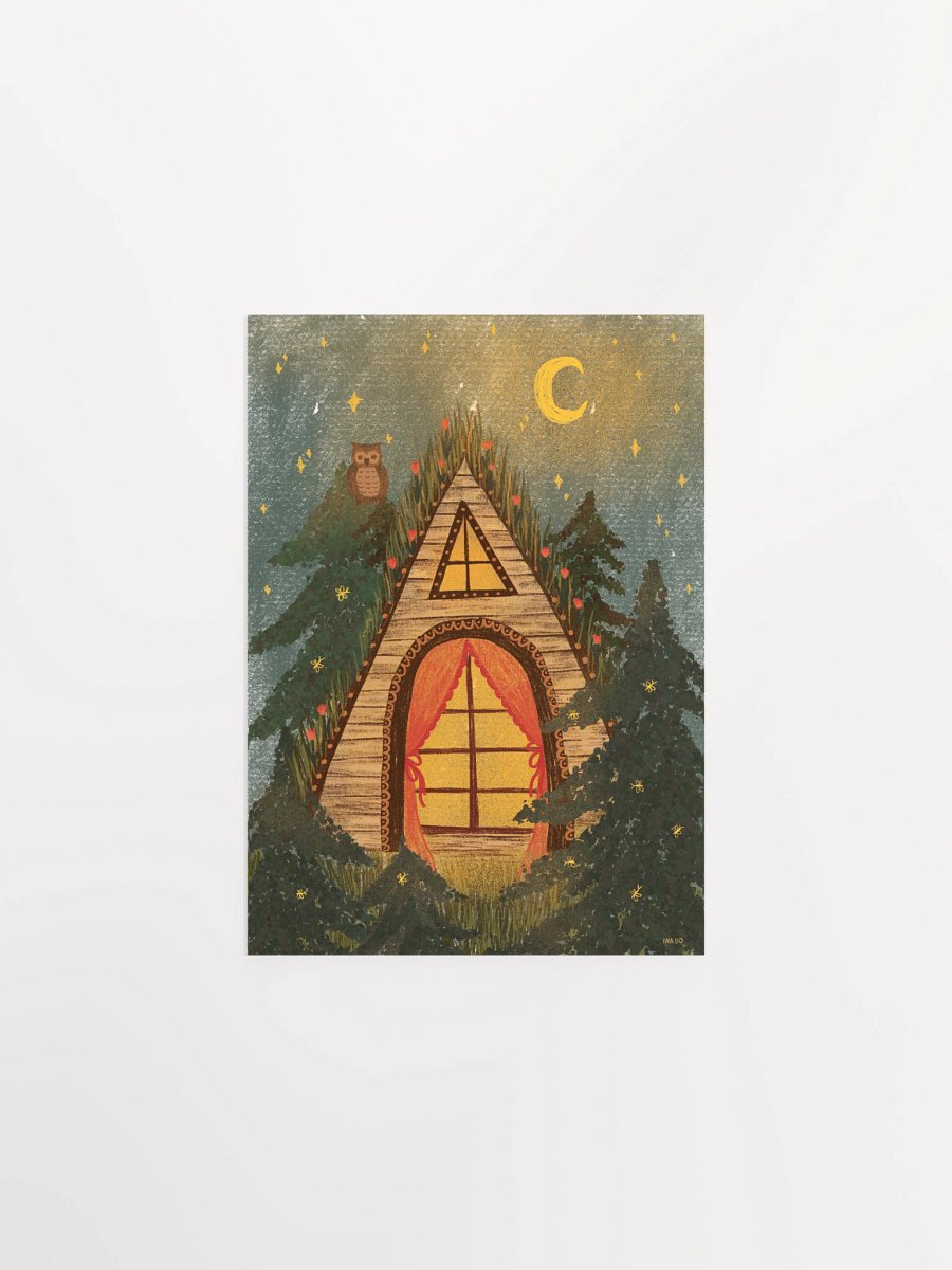 moonlight cabin in the woods product image (1)