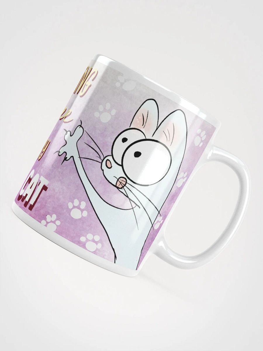 Morning Coffee with My White Cat Mug product image (6)