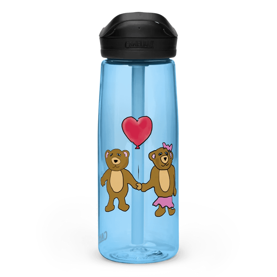 Teddy Bear Valentine Sports Waterbottle product image (1)