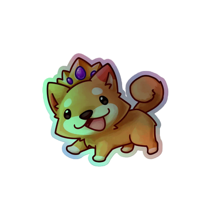 Crowned Holo Sticker product image (2)
