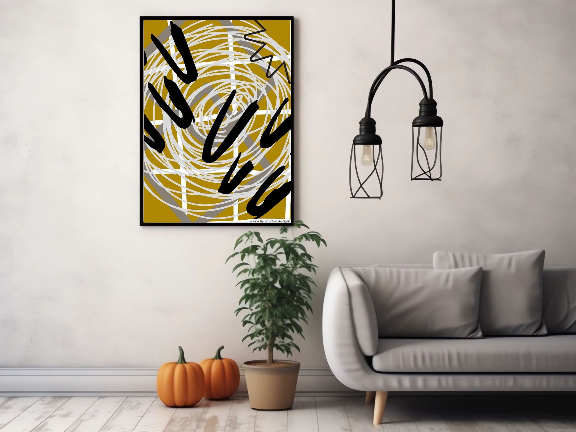 digital poster, 3 designs , modern digital art, decoration office and home product image (9)