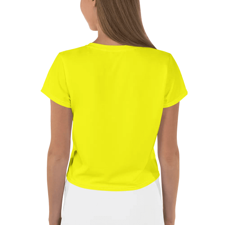 Plain Color Yellow Crop Tee product image (2)