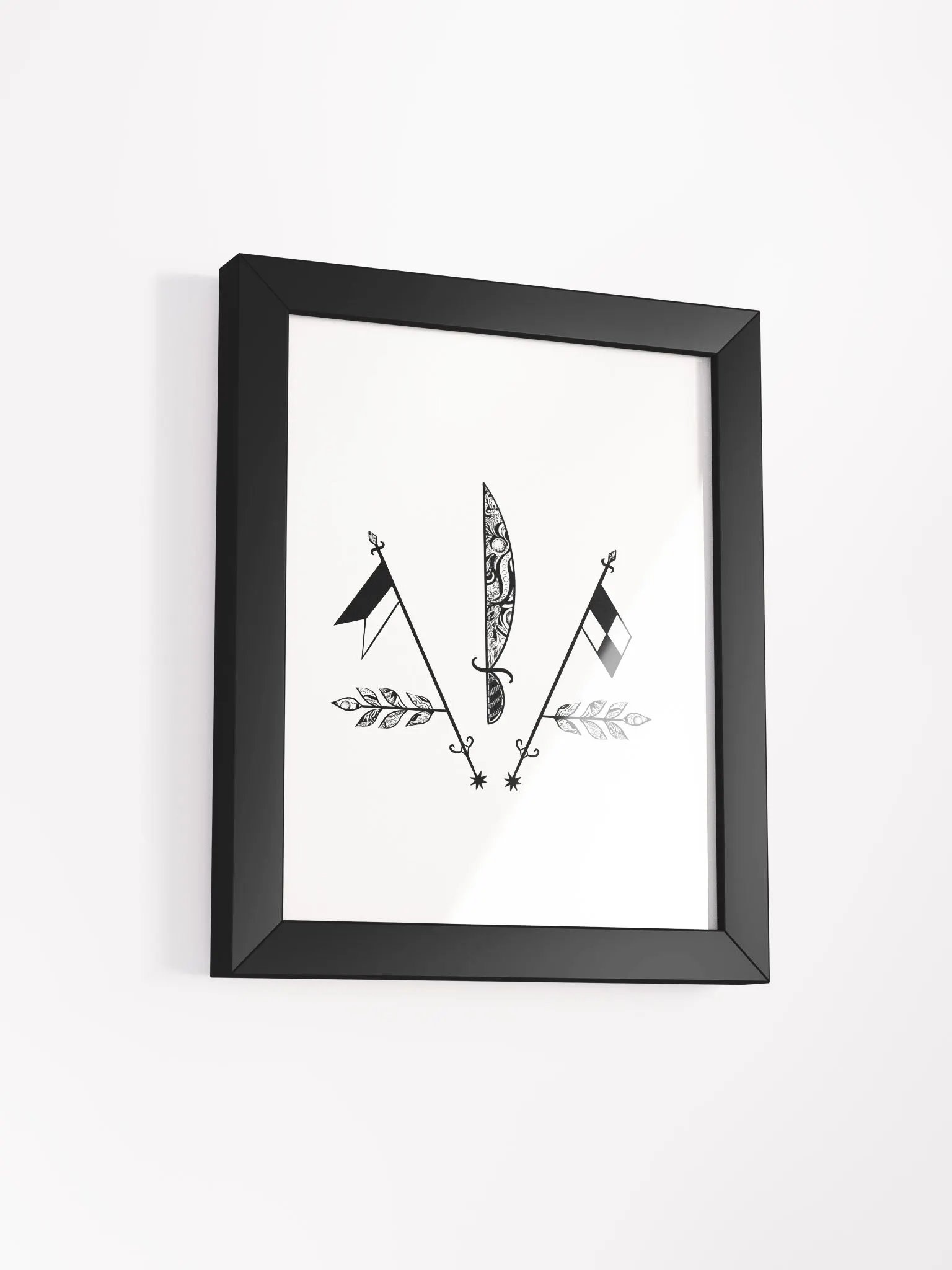 Frame with Ogou Sen Jacques vèvè product image (2)