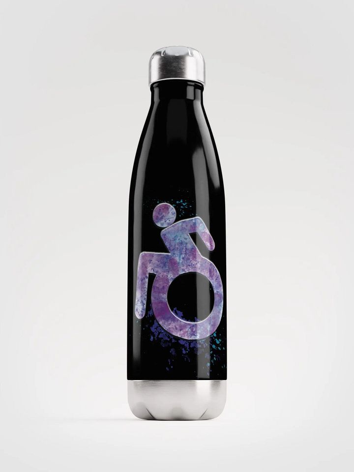 Wheelie, Purple Splash SS Water Bottle product image (1)