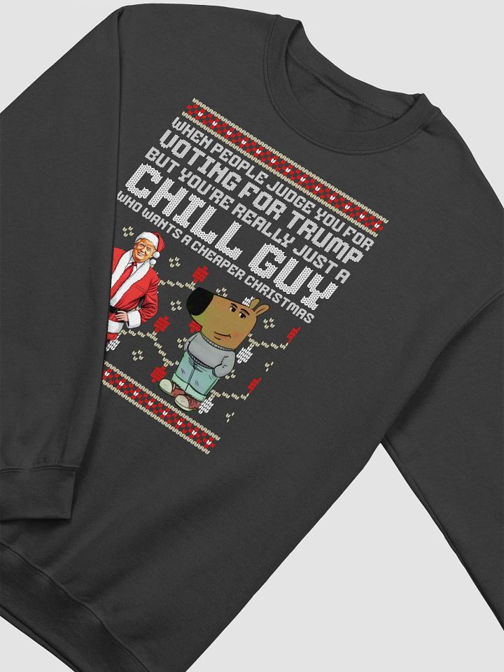 I VOTED FOR TRUMP CHILL GUY UGLY CHRISTMAS SWEATER UNISEX PATRIOTIC GIFT FOR AMERICANS product image (4)