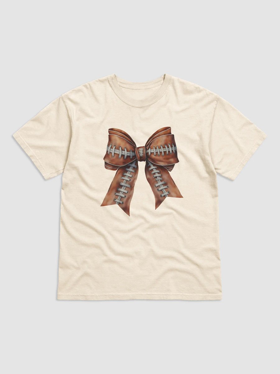 Vintage Style Football Bow T-Shirt (Homemade) product image (2)