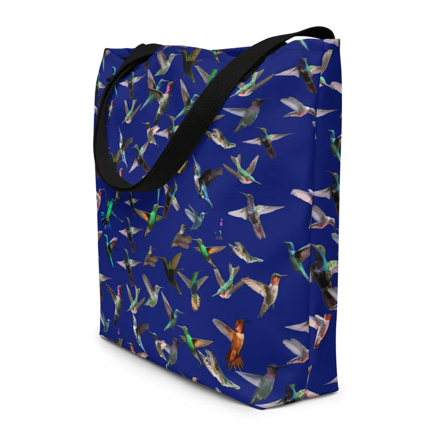 dark blue hummingbird design Tote for stylish moms daughters friends product image (8)