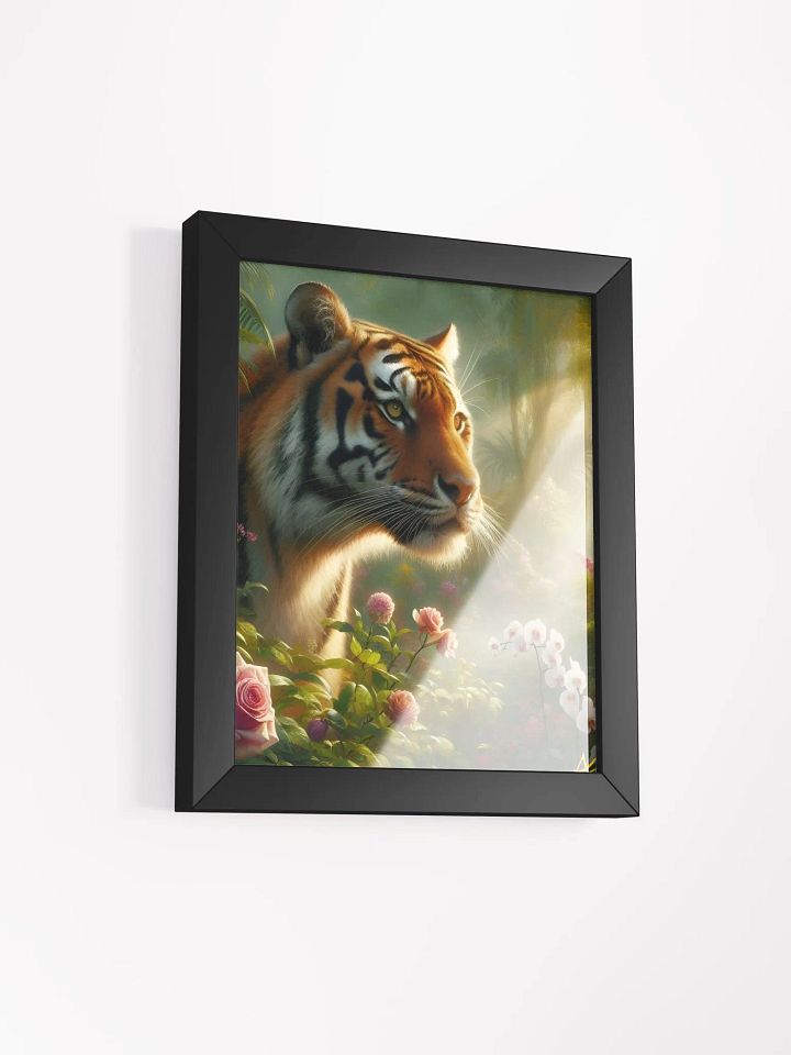 On the Hunt: A Stunning Floral Scene Framed AI-Generated Print product image (2)