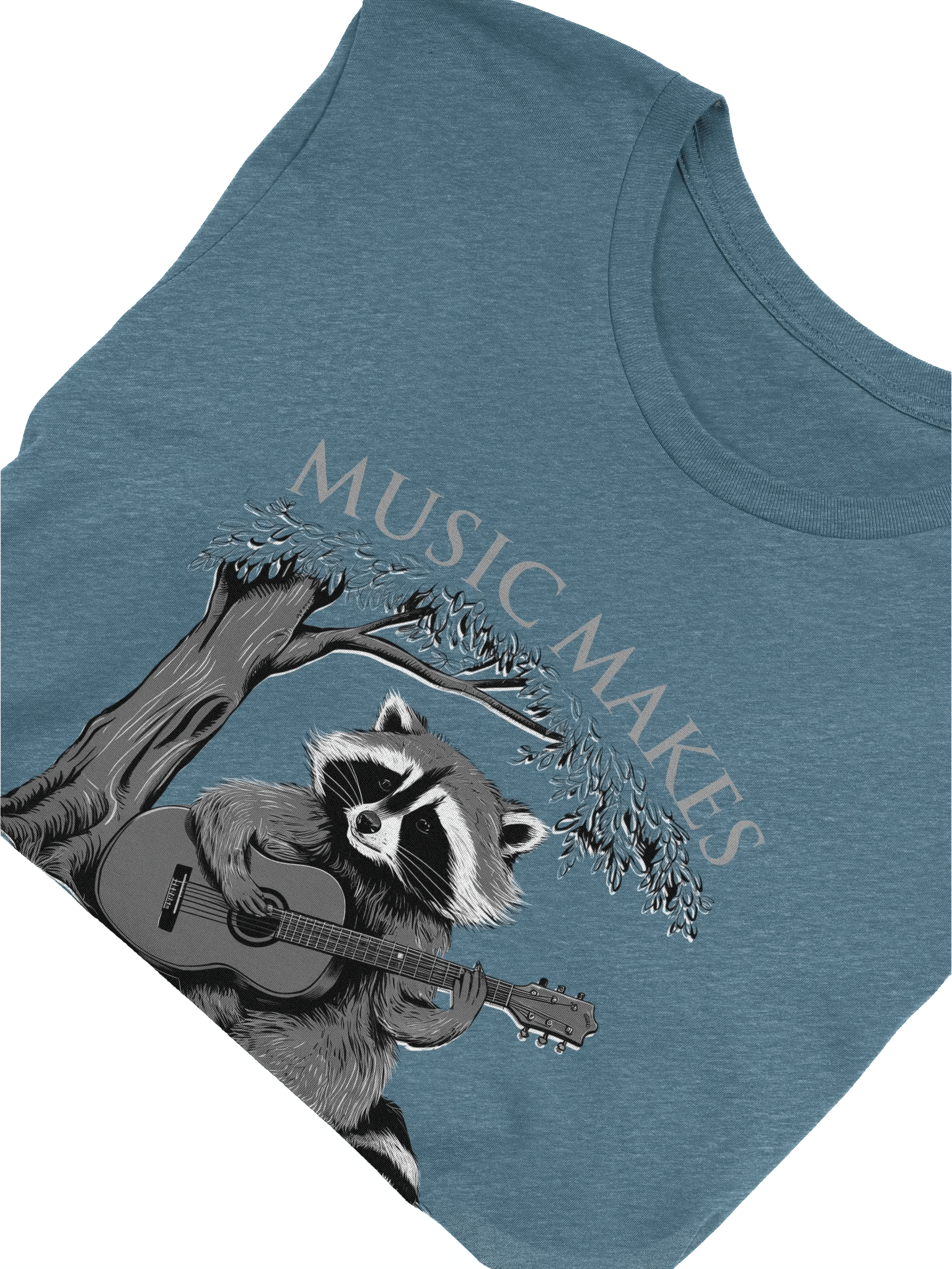 Soulful Raccoon Guitarist T-Shirt product image (5)