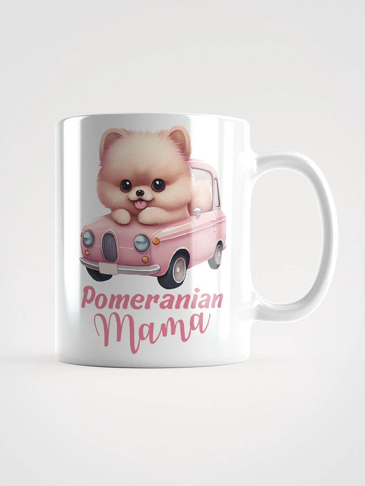 Pomeranian Mama White Glossy Mug product image (2)