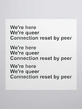We're Here, We're Queer, Connection Reset By Peer (sticker) product image (3)