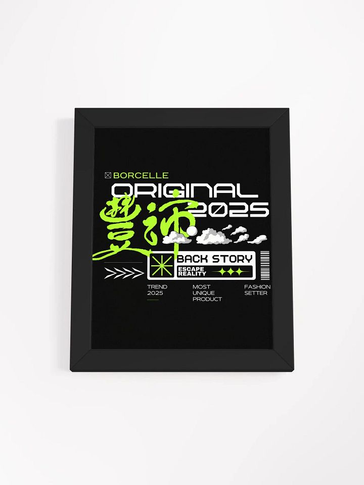 Mystic Black Minimalist Framed Poster product image (10)