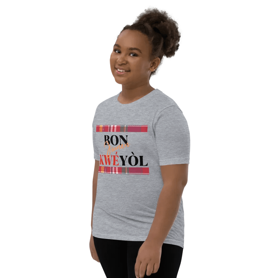 Kwéyòl Madras Youth T-Shirt product image (11)