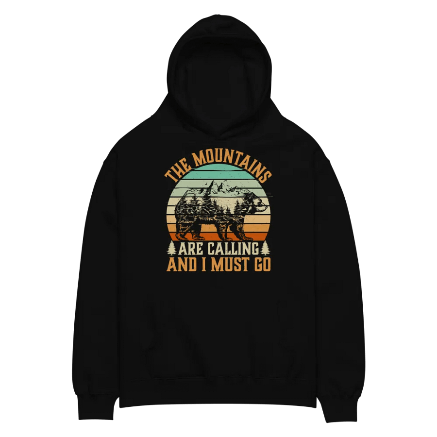 The Mountains Are Calling I Must Go Hiking Quote Unisex Premium Oversized Hoodie product image (2)