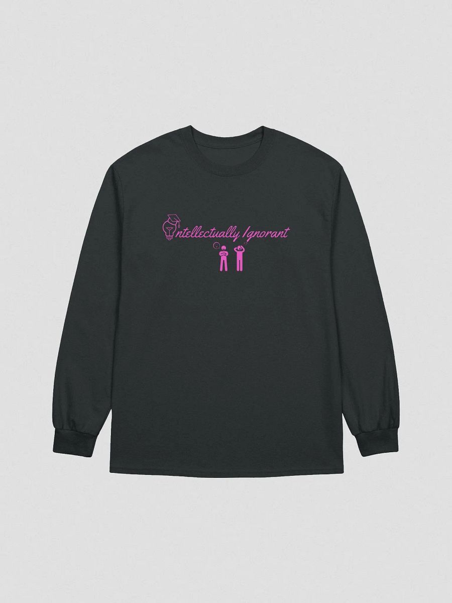 Intellectually Ignorant ( PINK LOGO) Long sleeve T-Shirt product image (3)