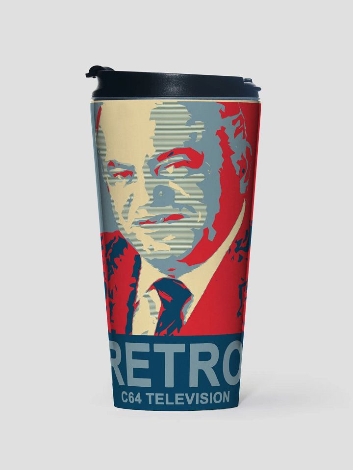Stainless Steel Travel Mug (Tramiel Retro) product image (1)