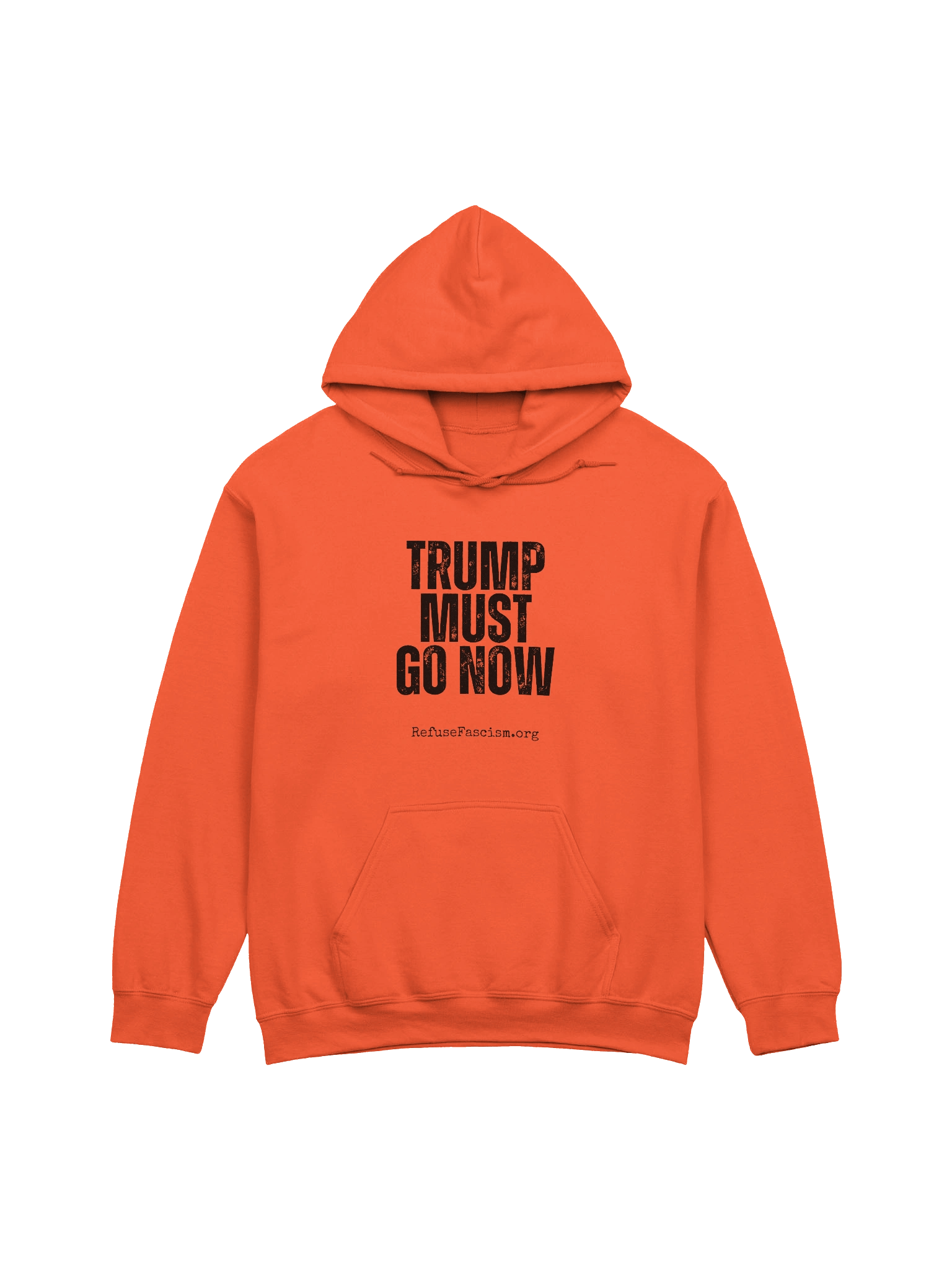 Trump Must Go Now! Orange Hoodie product image (1)