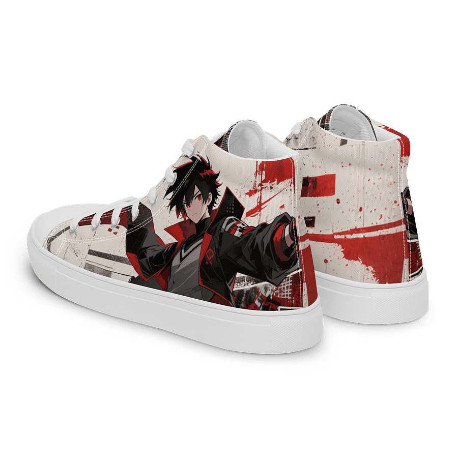 Crimson Anime Rebel Canvas High Tops product image (5)