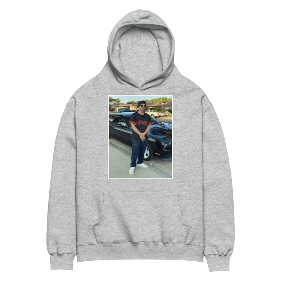 Bino Premium Oversized Hoodie Gray product image (2)