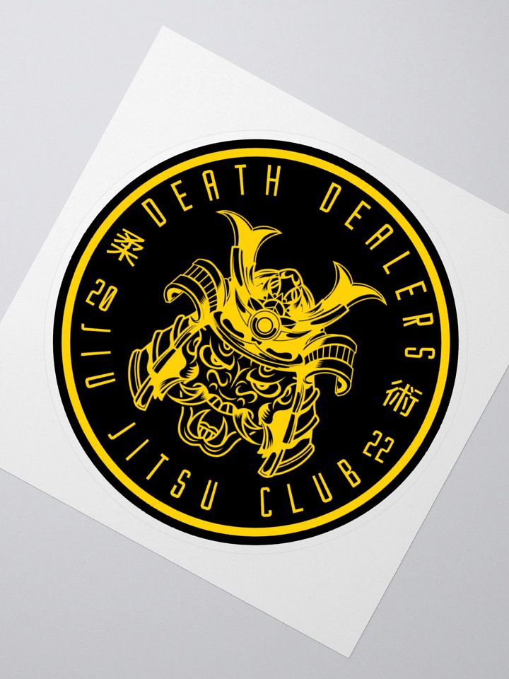 Death Dealers - Round Logo (Black And Yellow) Sticker product image (2)