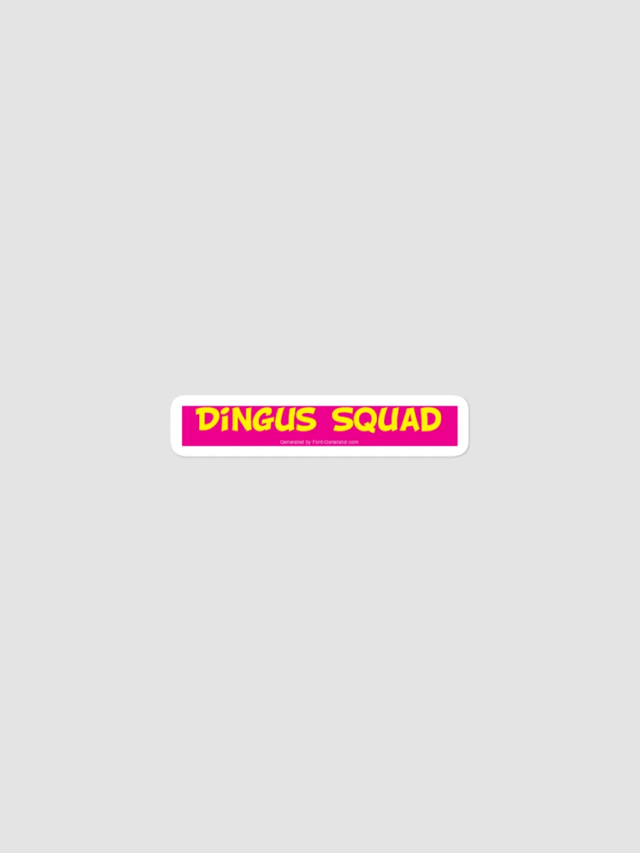 Dingus Squad Pink and Yellow Sticker product image (1)
