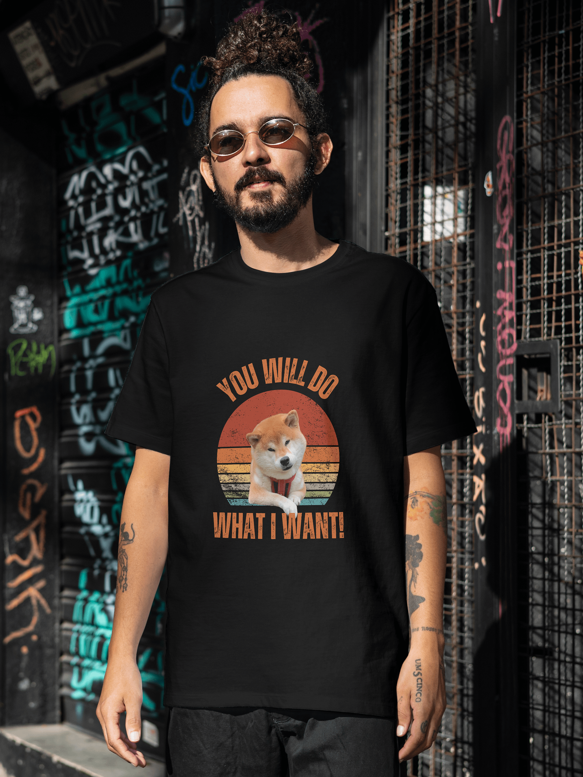 Retro Sunset Shiba Inu T-Shirt product image (4)