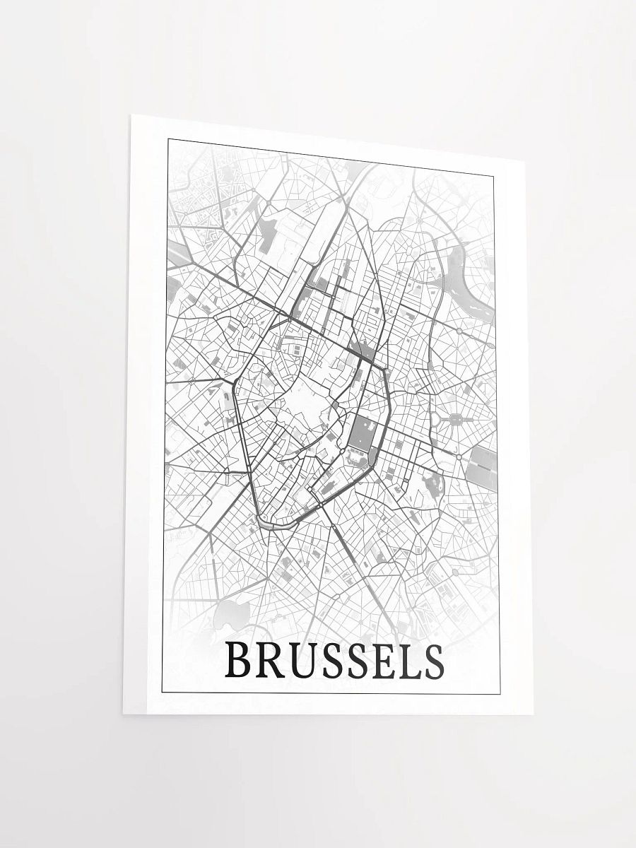 Brussels, Belgium, city map print product image (13)