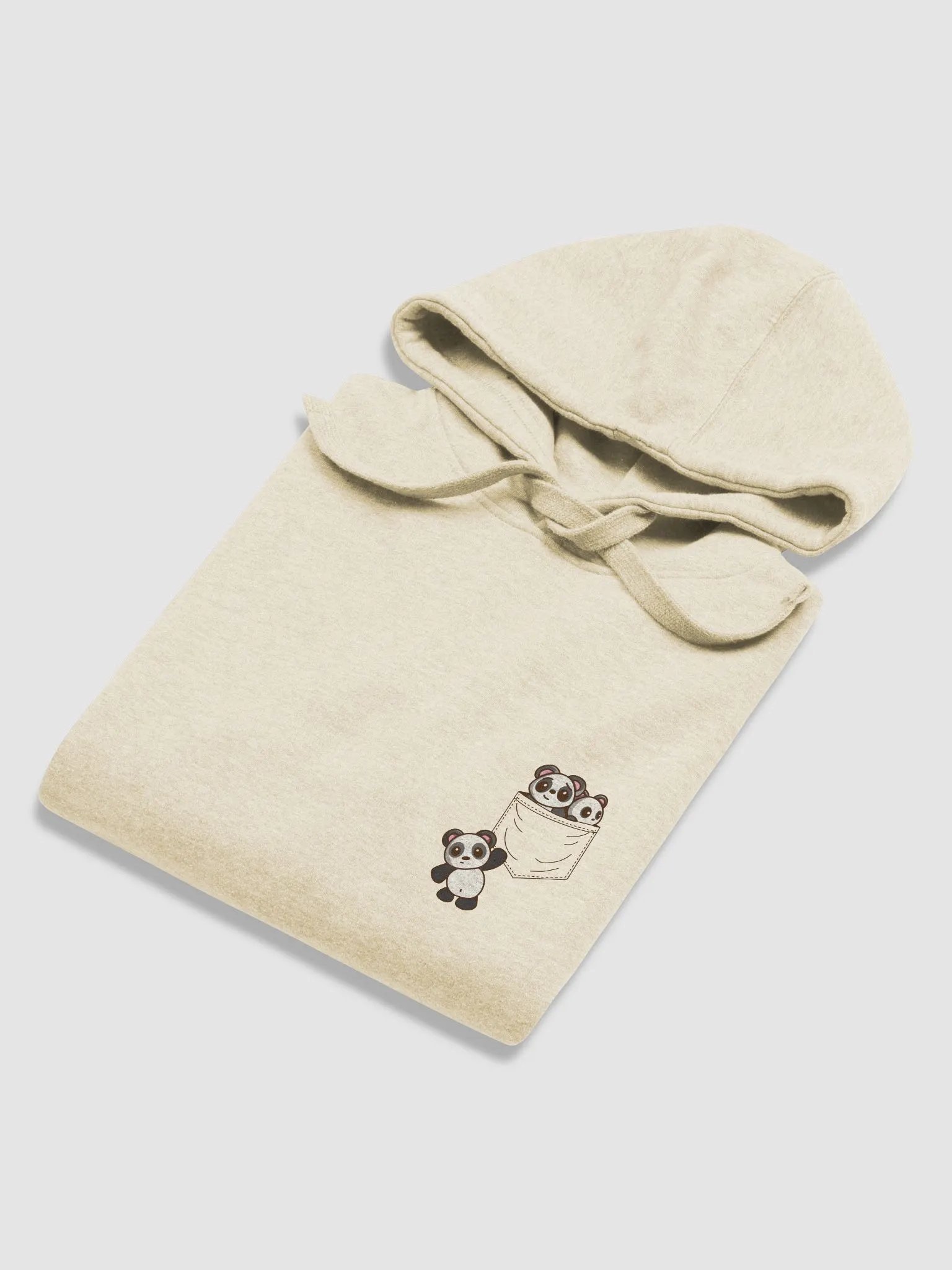 Pocket Of Pandas Cotton Premium Hoodie product image (5)