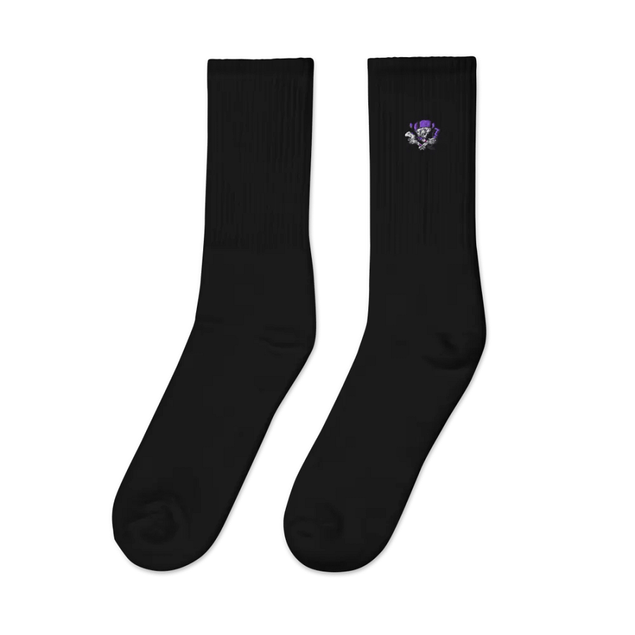 Skele-Gamer Embroidered Crew Socks product image (2)