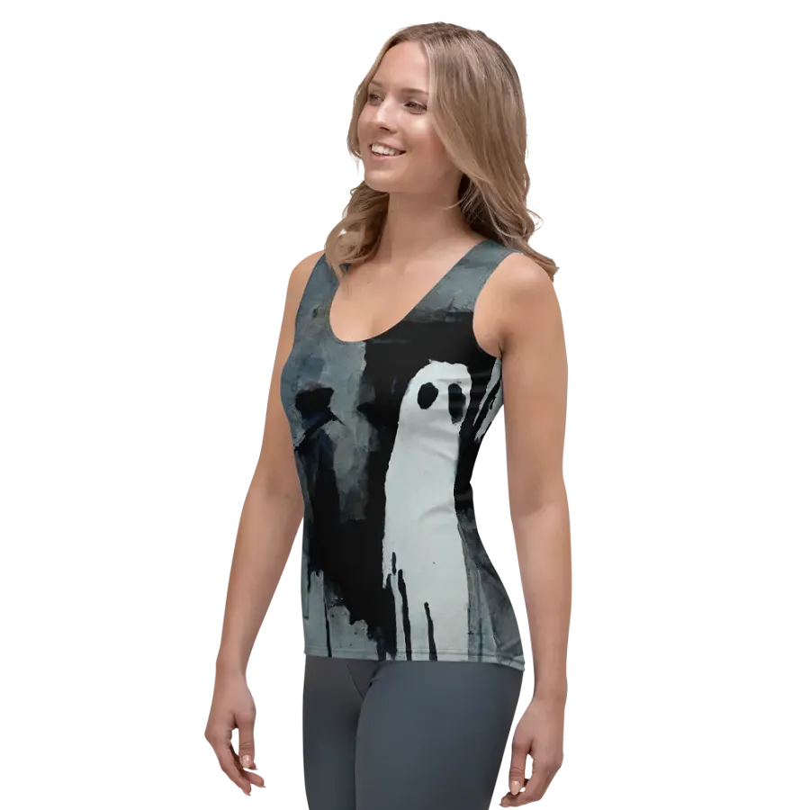 Ghostly Cityscape Women's Tank Top product image (3)