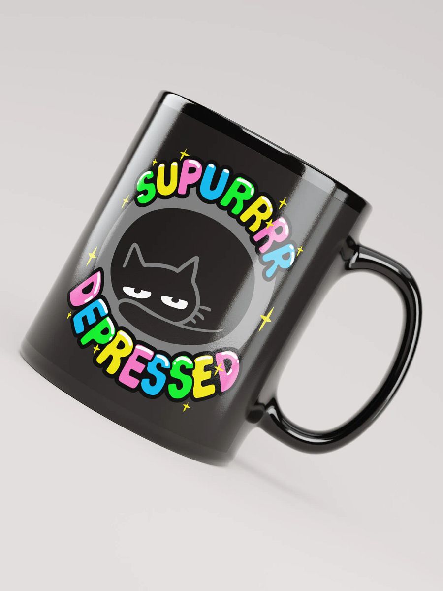 Supurrr Depressed Mug (Black) product image (8)