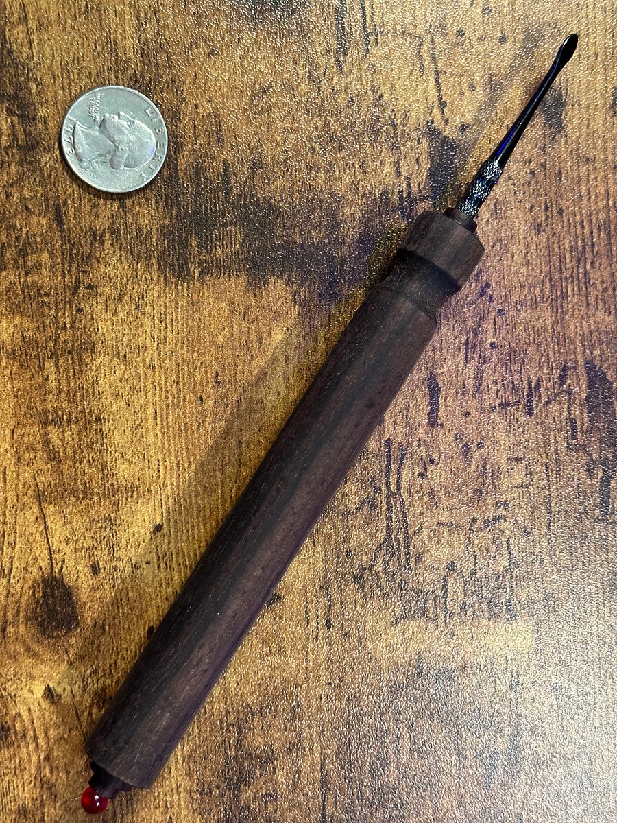 East Indian Rosewood Dab Wand W/ Ruby product image (1)