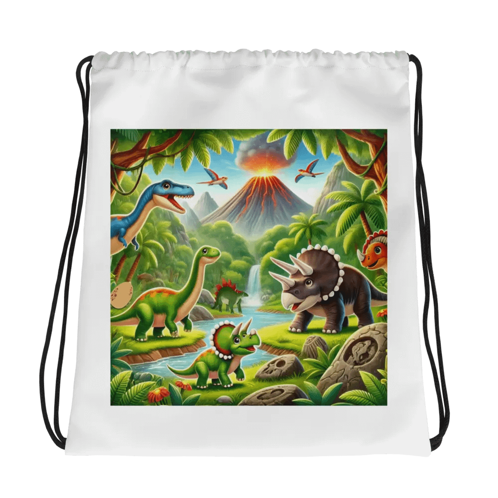Dino Adventure Drawstring Bag product image (1)