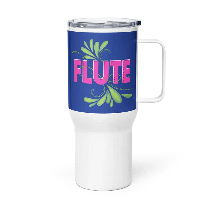 Flute Flourish Travel Mug with Handle - Flute product image (1)