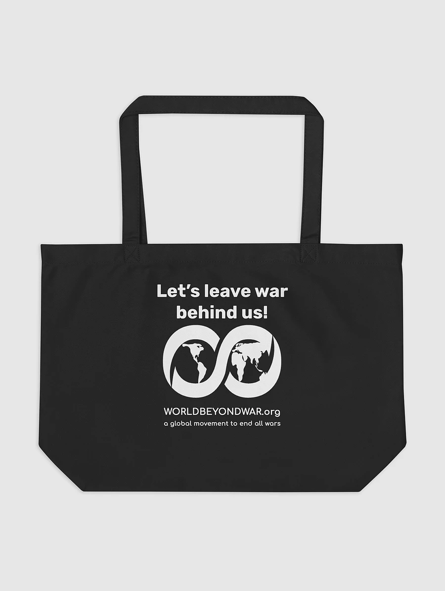 Teach Peace large organic tote bag product image (2)