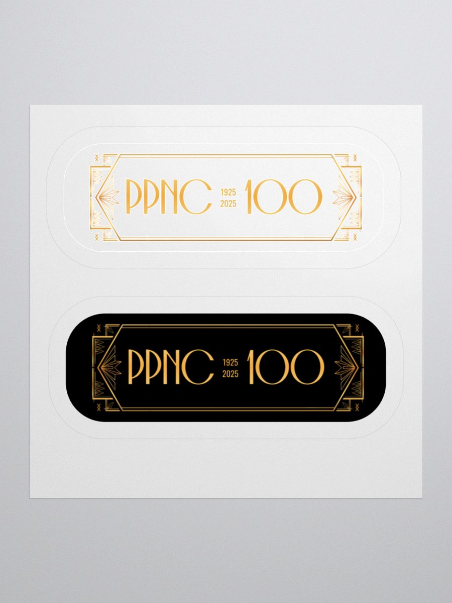 PPNC 100 Year Anniversary Cut Stickers product image (1)