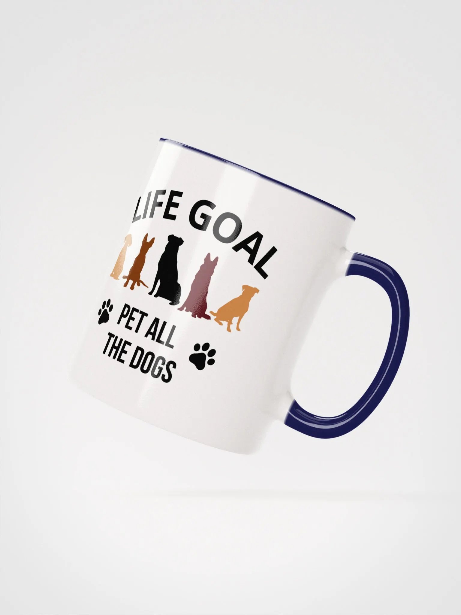 "Life Goal" Ceramic Mug with color inside product image (3)