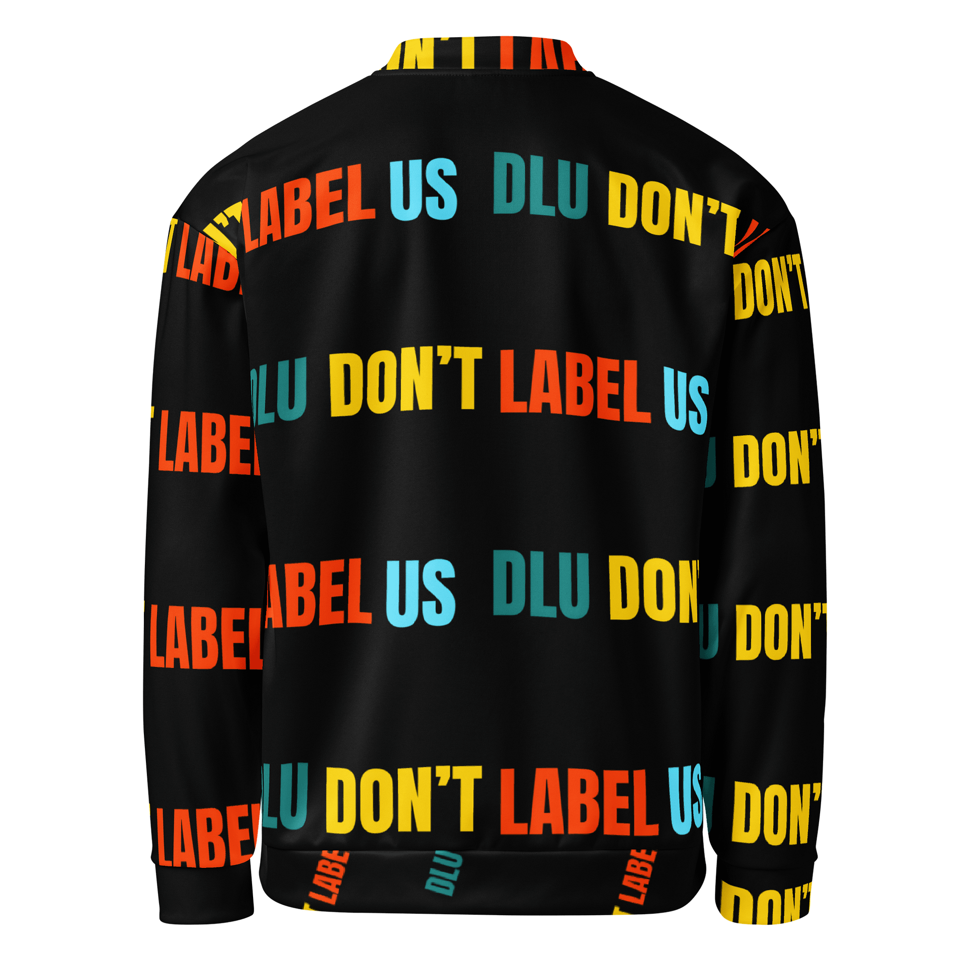 DLU DON’T LABEL US® Rebel Statement All-Over Print Bomber Jacket product image (2)