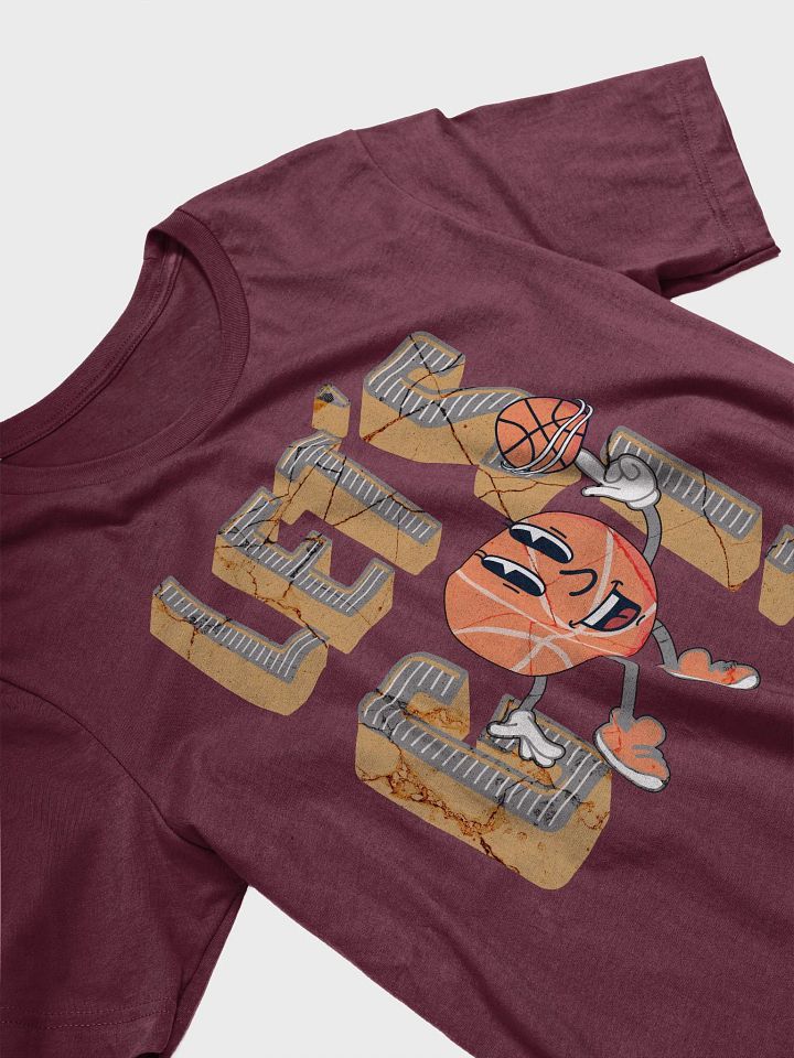 Lets Go Basketball Mascot Spinning Fun Tee product image (2)