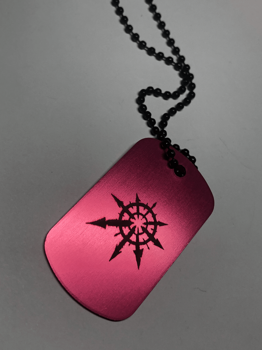 HERESY - Engraved Dog Tag Pendant Necklace product image (4)