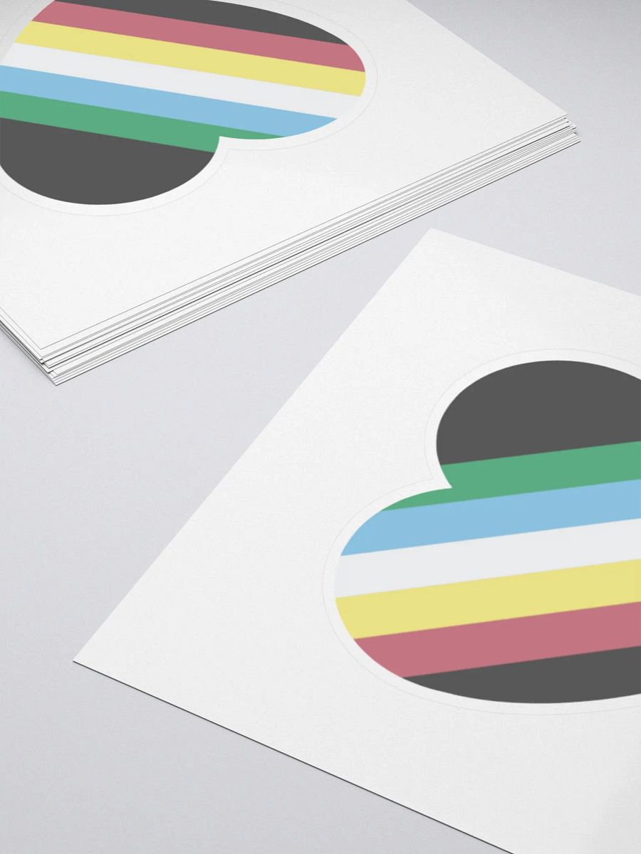Disability Pride Heart Vinyl Sticker product image (4)
